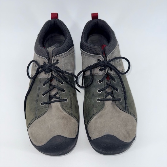 Keen Other - Keen Men's Casual Lace-Up Suede Outdoor Shoes in Gray and Black